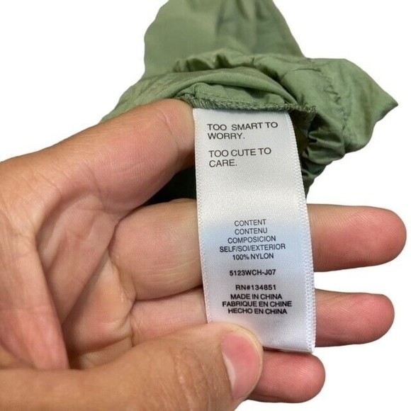 WAYF ’98 Johnny Popover Windbreaker With Front Pocket in Dusty Olive 1X NWT - Picture 8 of 8